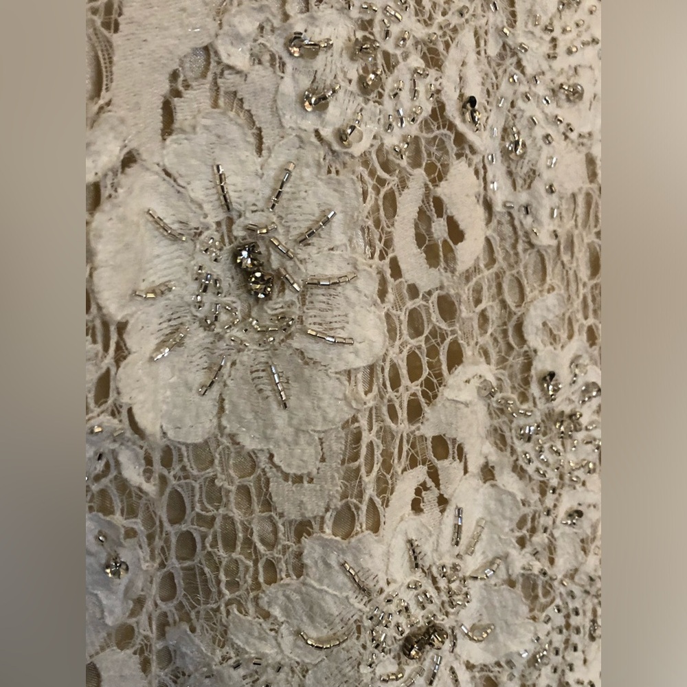 Jovani Lace Mermaid Dress Ivory - Picture 7 of 16